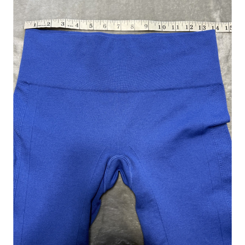Lululemon Athletica Blue Crop Legging Size 6 Nylon Spandex Womens Activewear - Picture 2 of 6